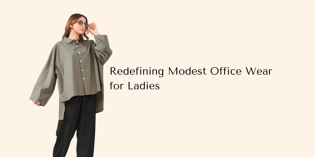 Women wearing modest office wear from Binkahe’s Liberate Collection.