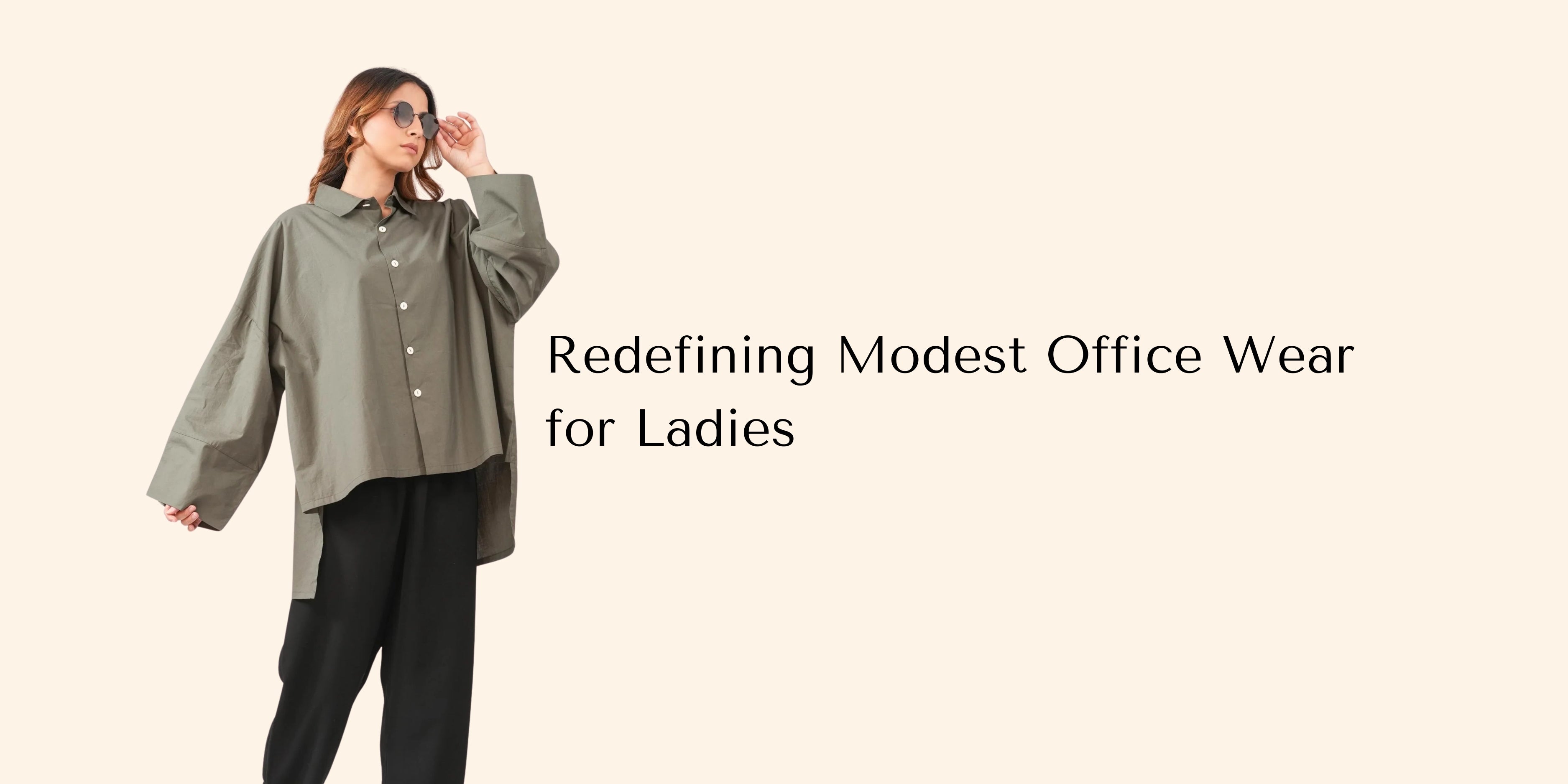 Women wearing modest office wear from Binkahe’s Liberate Collection.